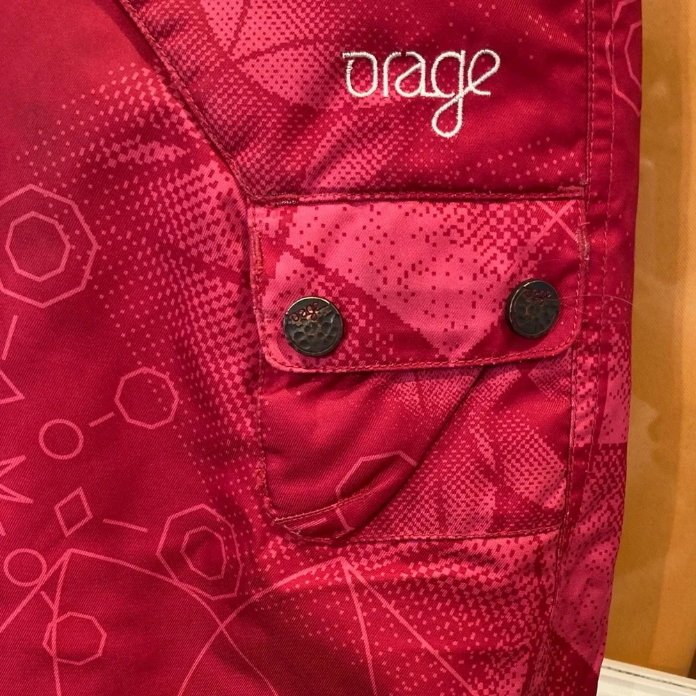 Orage dark pink snow board or ski pants, size 7 kids, GUC - Picture 10 of 15